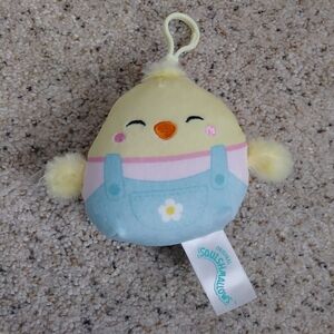 Squishmallow chick keychain